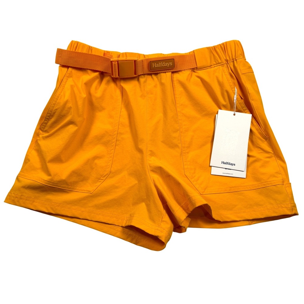 Halfdays Rosalie Trail Short Womens Small Zinnia Orange Belted Utility New